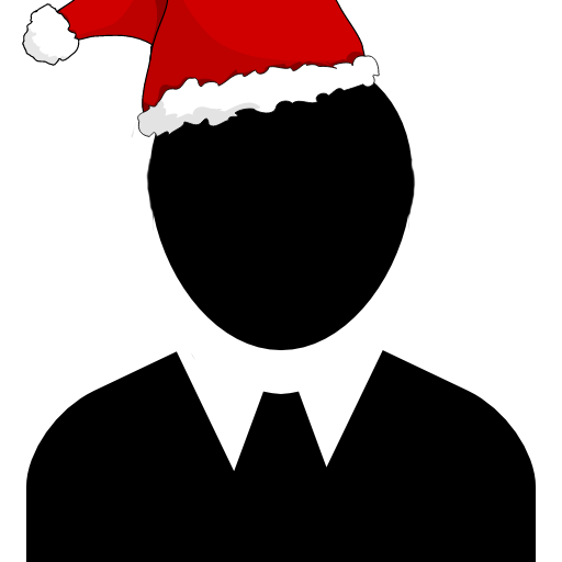 Icon of a man wearing a Xmas hat
